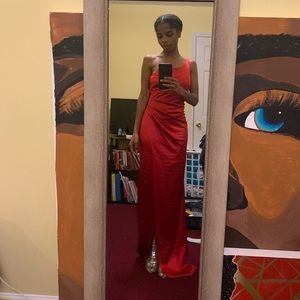 Satin Red Gown 😍💃🏾